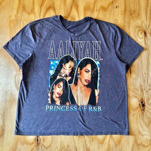 Aaliyah Princess Of R&B Vintage Style Graphic T-Shirt - Size XXL